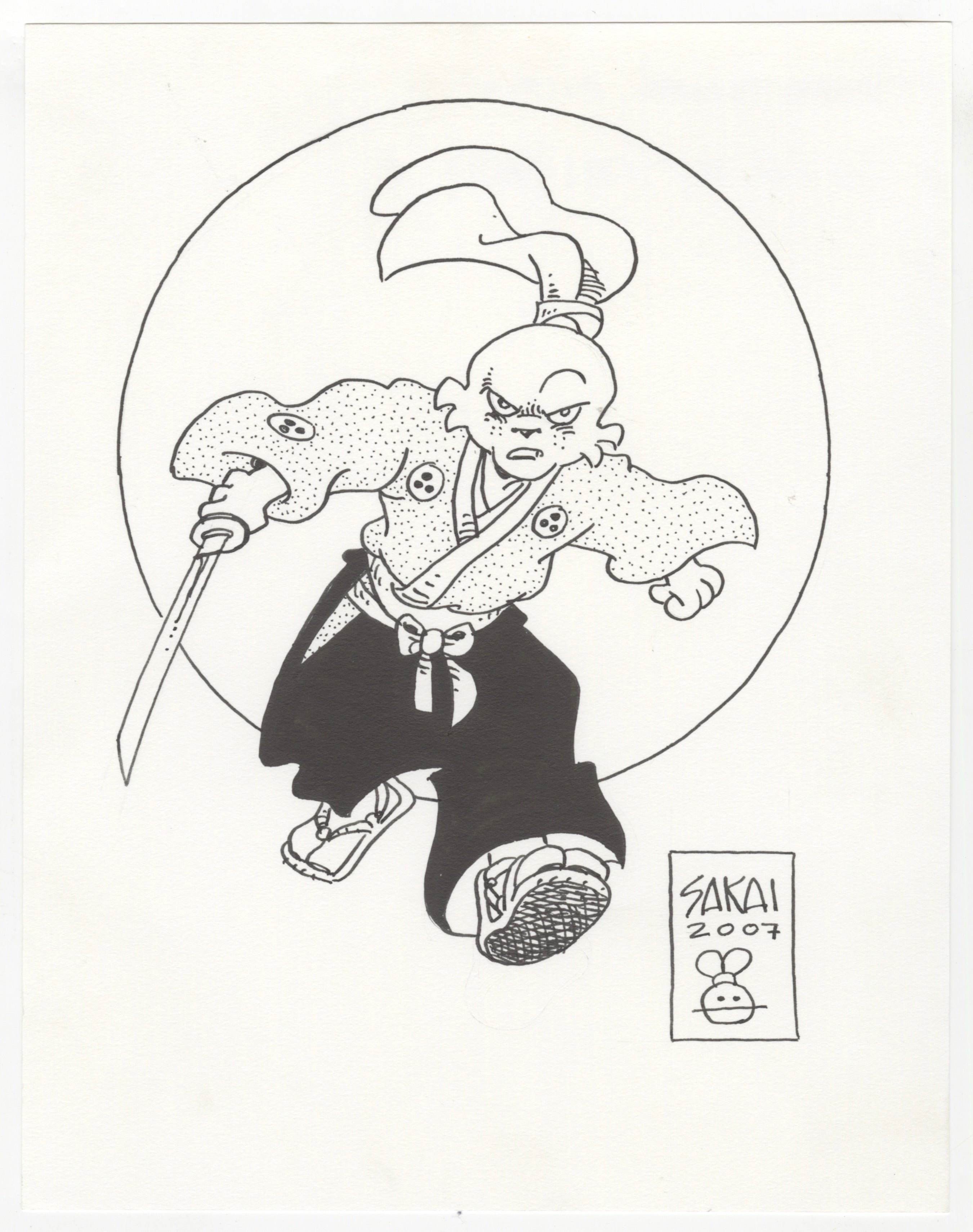 Stan Sakai Usagi 2024 Yojimbo Signed Print Framed