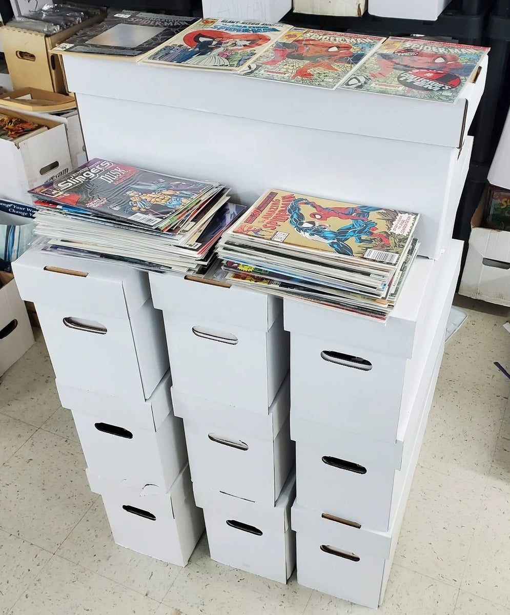 Spider-Man Comic Long Box (250+ Books) Marvel Dealer Lot Resale ...